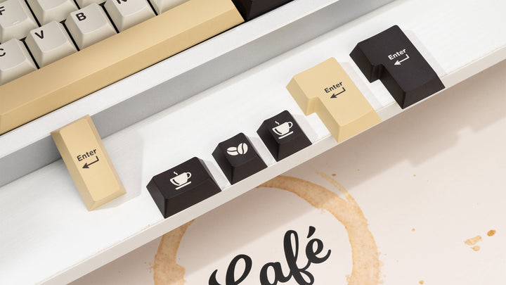 WS Café Keycaps detail