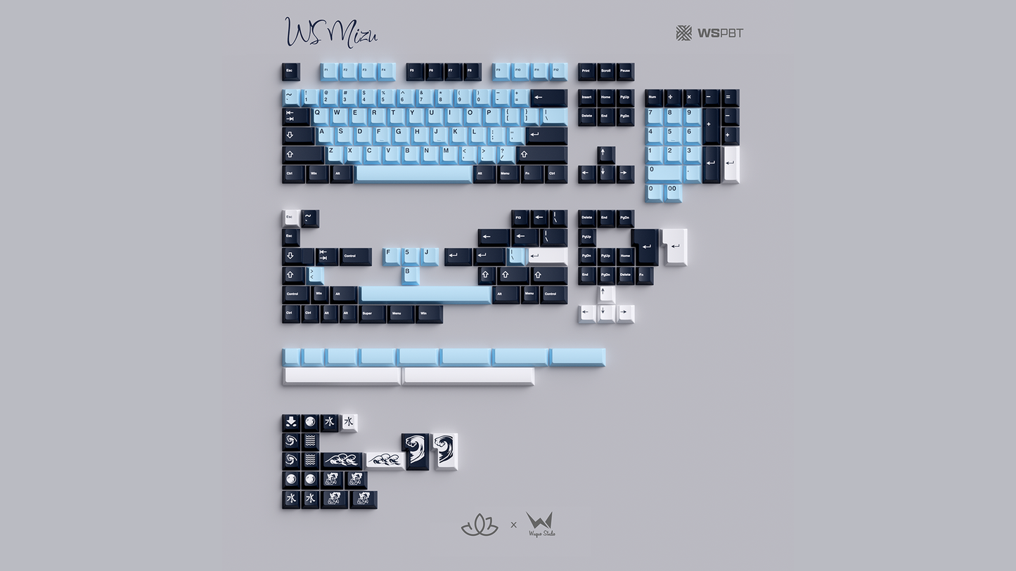 [Group Buy] WS PBT MIZU Keycaps