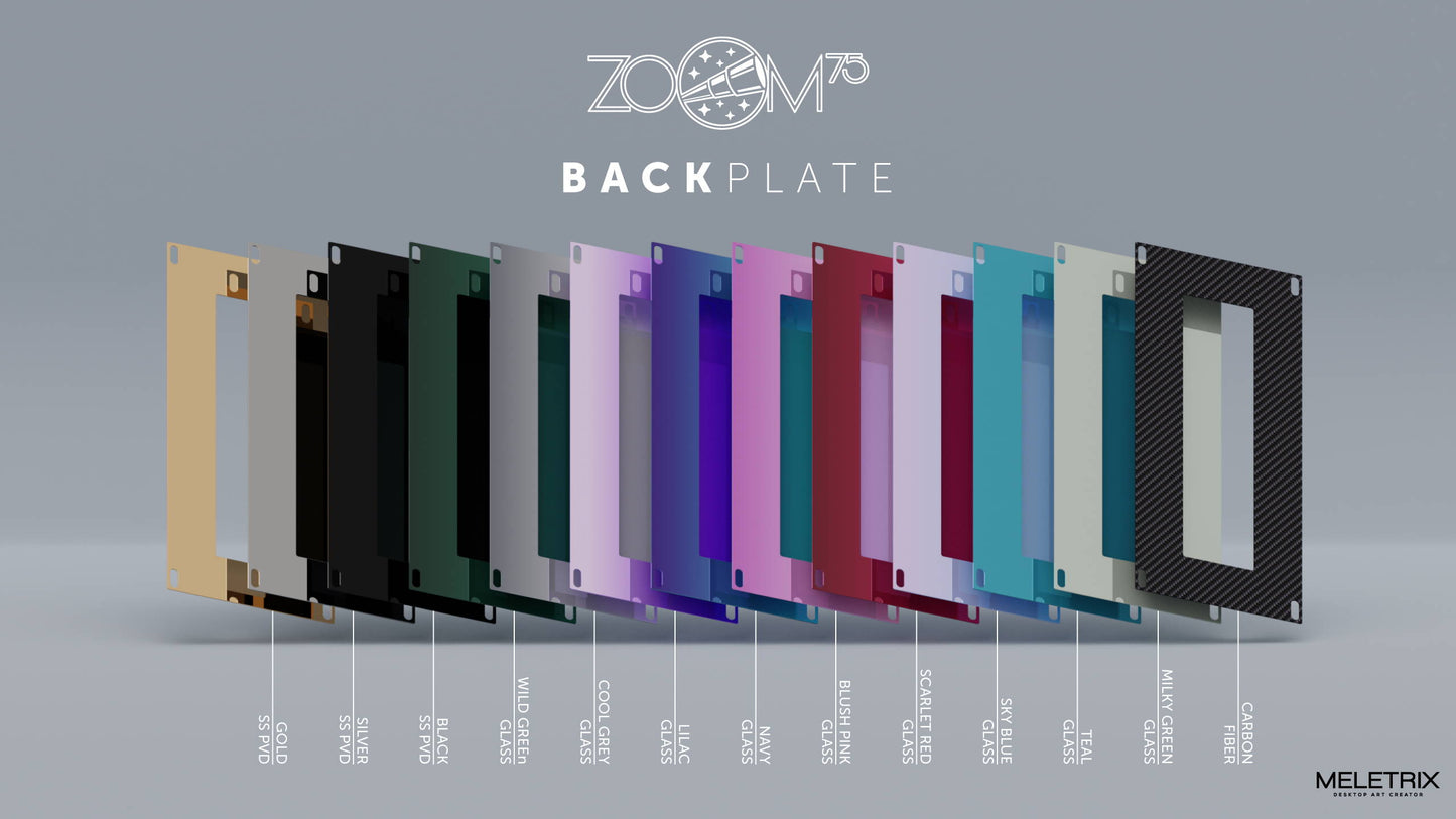Zoom75 - Extra Back Plate Kit