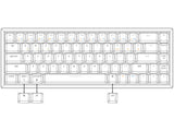 White Smoke Keychron K6 Convertible Backlit Tactile Mac 65% Keyboard USA